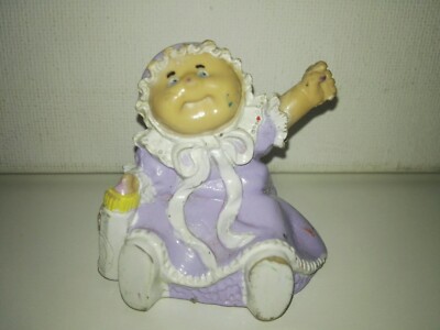Cabbage Patch kids mini figure Baby with rattle PVC O.A.A/1984.Very Rare 