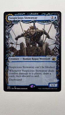 MTG Innistrad Midnight Suspicious Stowaway Seafaring Werewolf