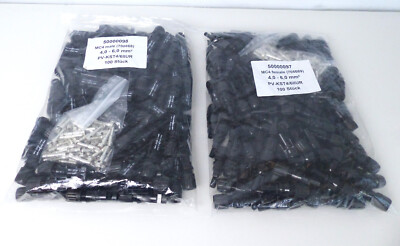 100 Paar MC4 Stecker und Buchse 4-6 mm² PV-KST4/6II-UR 708668 NEU #M