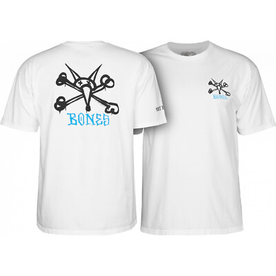 Powell Peralta Skateboard Shirt Rat Bones White