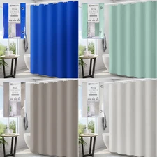 70"x72"PEVA Shower Curtain Liner 3 Magnets&12 Hooks 3G Waterproof Shower Curtain