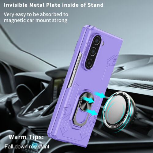 Custodia supporto anello magnetico antiurto ibrida grado militare per Galaxy Z Fold 4/5/6 - Foto 44 di 83