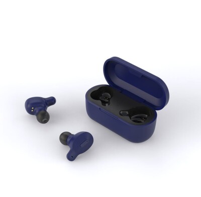 TrueBuds Zero G True Wireless Earbuds with Charging Case- Navy - Free Shipping -