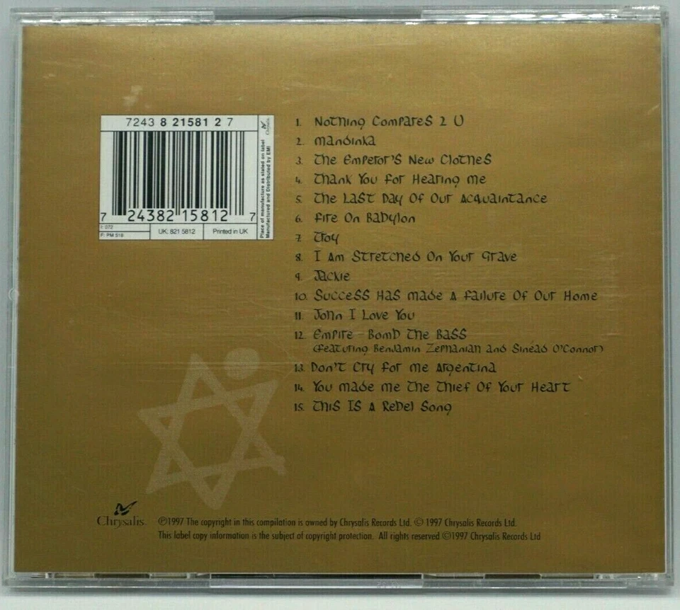 Sinead O'Connor : So Far..The Best Of CD Album - Nothing Compares 2 U - Prince - Image 2 of 3