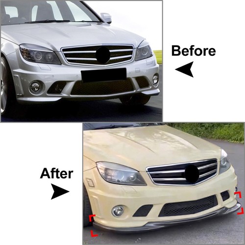 Frontspoilerlippe für Mercedes Benz C-Klasse W204 C63 Limousine 2007-2010 - Bild 8 von 8
