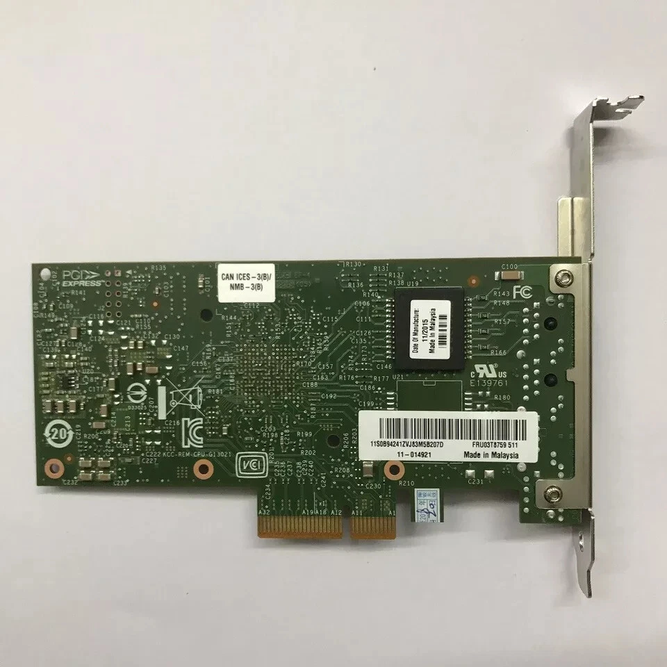 INTEL I350-T2 Dual RJ4 Port Gigabit Ethernet 1000M PCI-E Network Server Adapter - Image 4 of 4