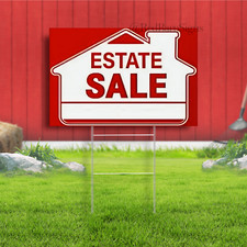 Estate Sale Indoor Outdoor Yard Sign