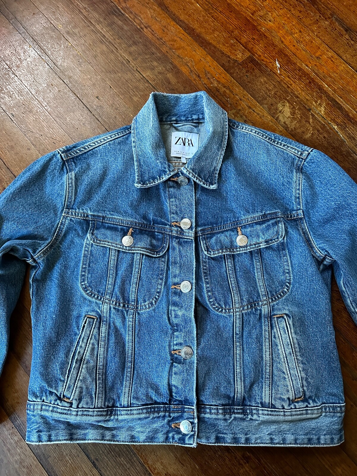 Zara basic denim jacket | size M - image 4