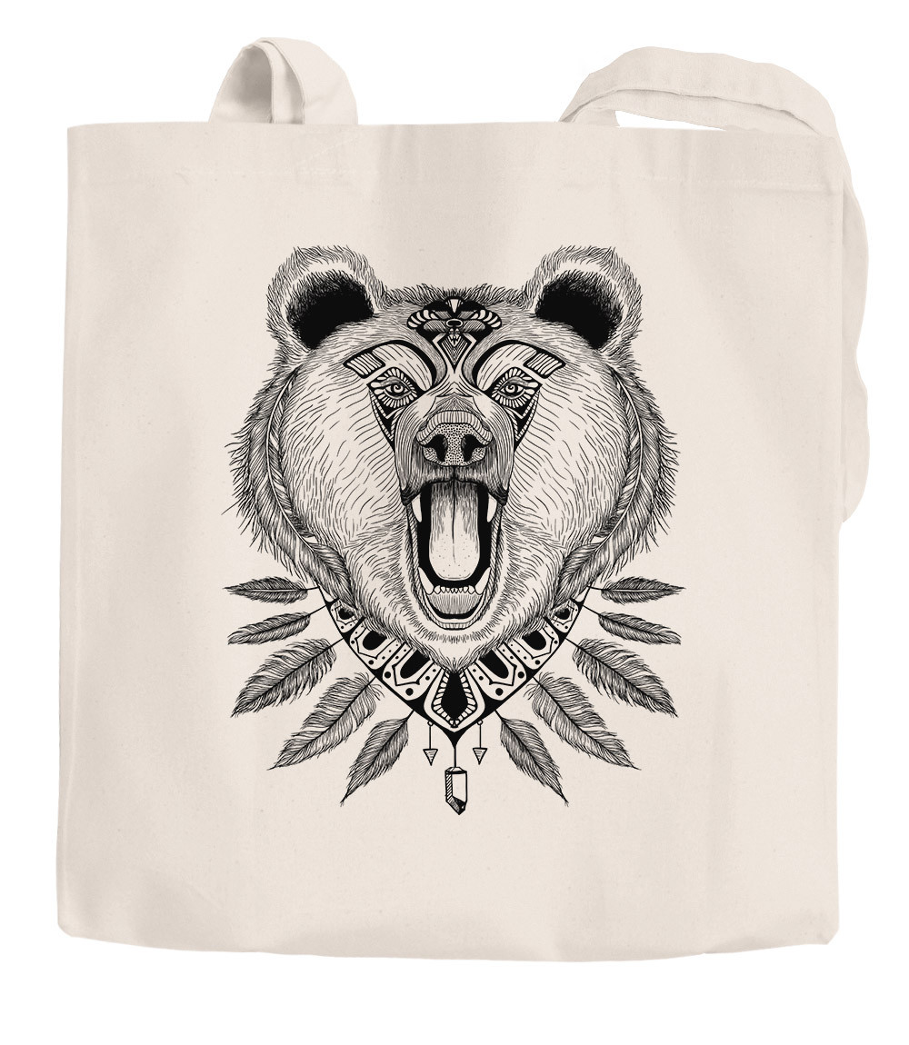 Милый медвежонок в стиле Бохо Зентангл Богемный персонаж Федерн Аутига 3290₽