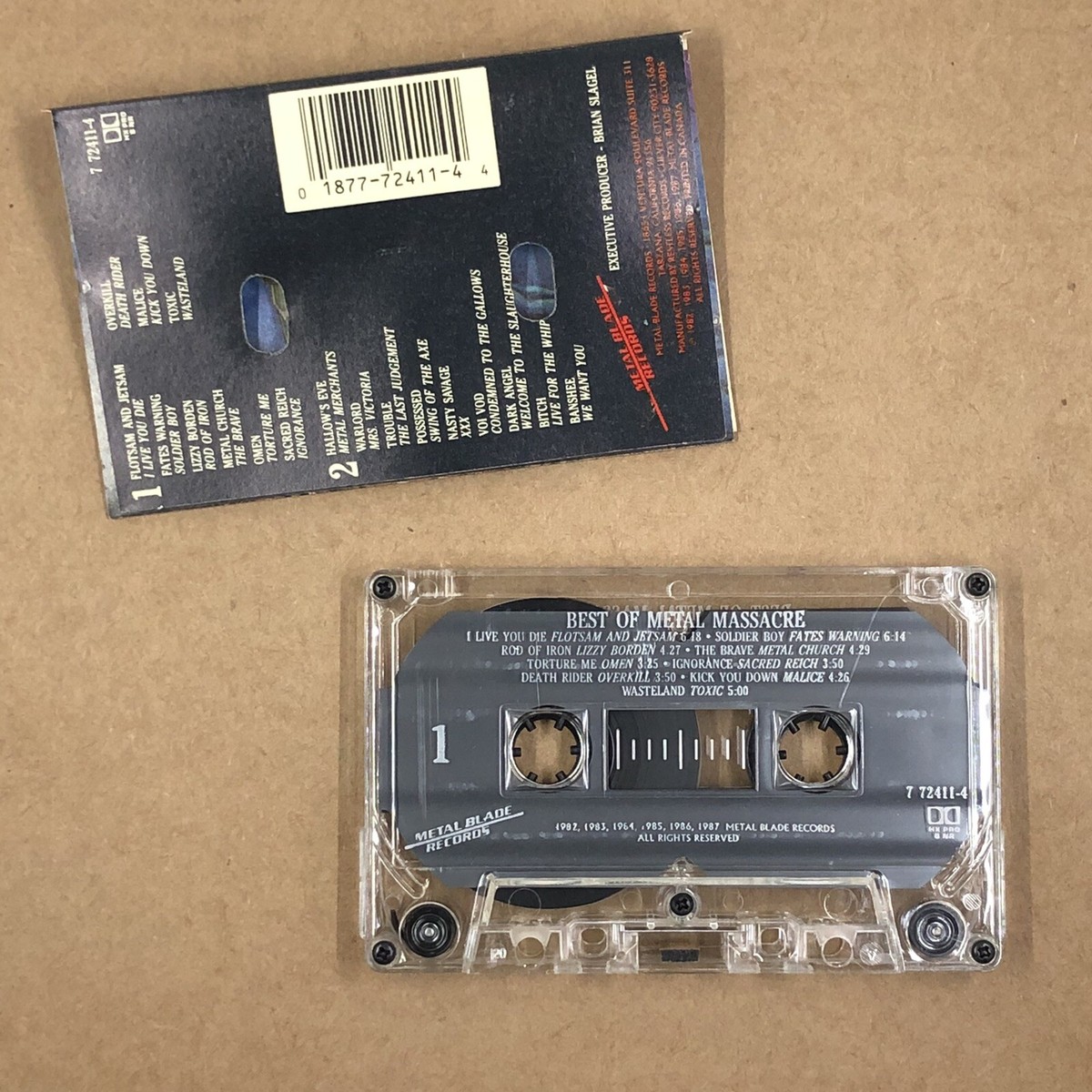 METAL MASSACRE Cassette Tape 80s Metal Thrash BEST OF POSSESSED