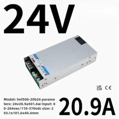 1PCS MORNSUN LMF500-20B24 24V 20.9A 501.6W   Switch Power Supply