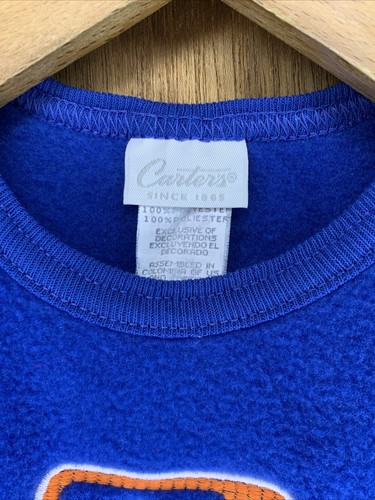 Vintage 90er SUPER WEICHER Fleecepullover 0-3 Monate blau Carter’s Baby Sport - Bild 6 von 9