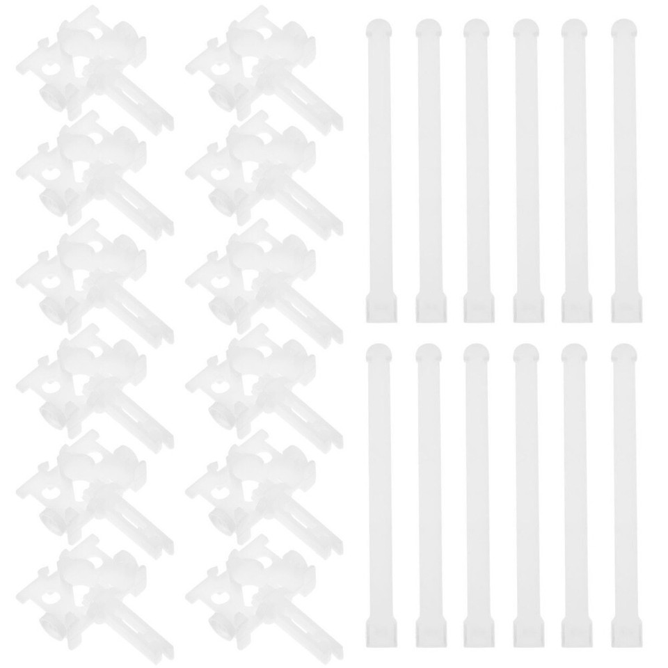12 Sets Vertical Blind Carrier Replacement Clip Slats Blinds Repair Kit