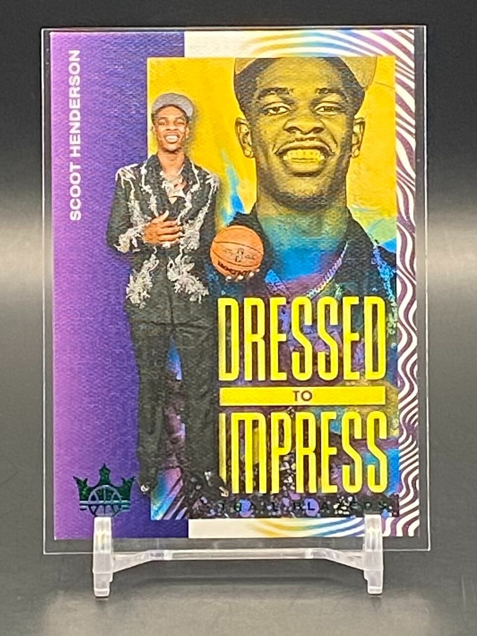 2023-24 Panini Court Kings Scoot Henderson Dressed To Impress Jade #/25 RC