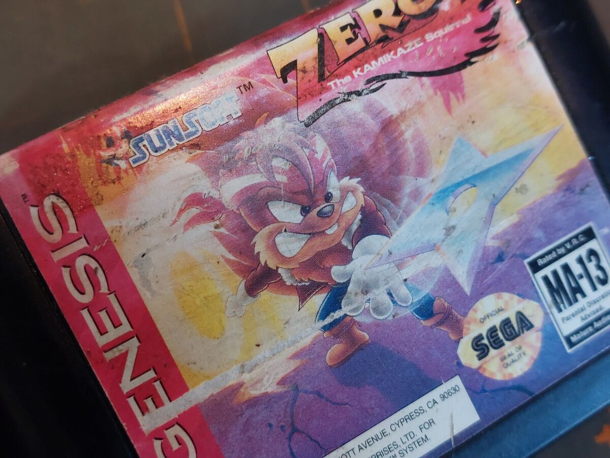 Zero The Kamikaze Squirrel Sega Genesis Cart Only Property Zero The Kamikaze Squirrel Sega Genesis Cart Only Property