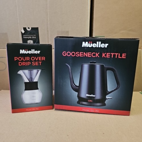 Mueller Austria Gooseneck Kettle/Pour Over Drip Set Model GS710 New in