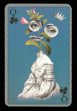 Transformation playing card Christian Lacroix Queen of Clubs Q70c