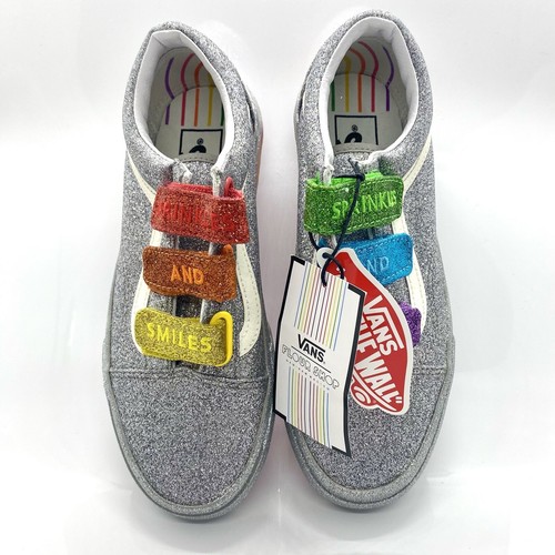 Vans Flour Shop Amirah Kassem Old Skool Arco Iris Brillo Tenis Para Mujer 6 - Imagen 10 de 12