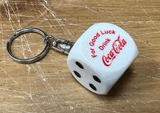 For Good Luck Drink Coca Cola Dice Keychain