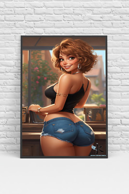 Sexy Aunt Cass Anime Girl Poster Print - No Frame