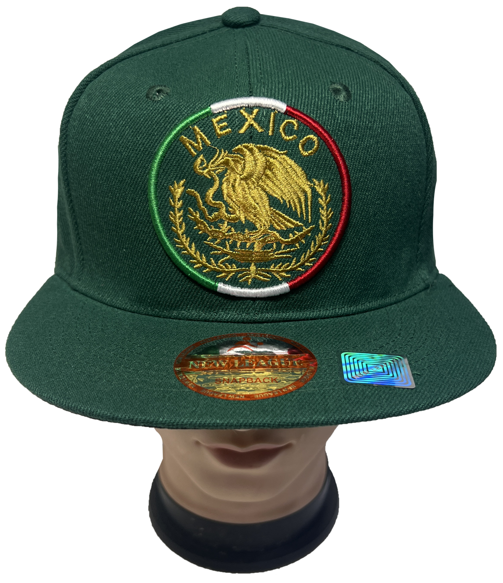 Mexico Federal Eagle Flag Embroidered Snapback Cap Adjustable Baseball Hats  LOT