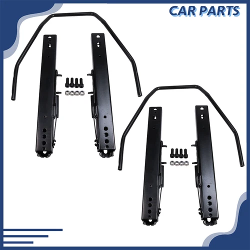 2x Universal 270mm - 345mm Bucket Seat Side To Side Runners Sliders Subframe