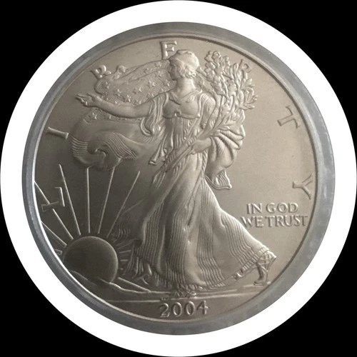 2004  American Silver Eagle PCGS MS69 90% Silver