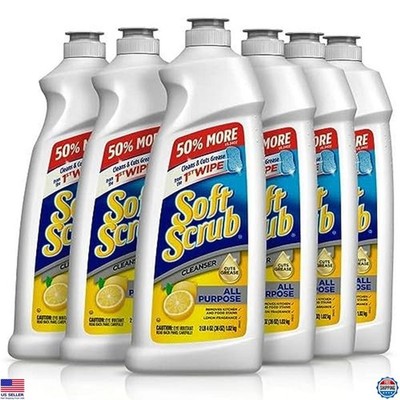 All Purpose Cleaner Lemon Scent, 36 oz, 6 Pack, Surface Cleanser, Multi-Surface