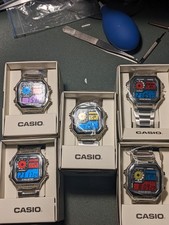 Genuine Casio AE-1200WHD-1AVEF Colour Screen Mod Digital Watches 10 year battery