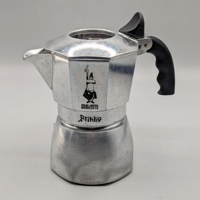 Bialetti Brikka Moka Pot 2-Cups Full Aluminum Version