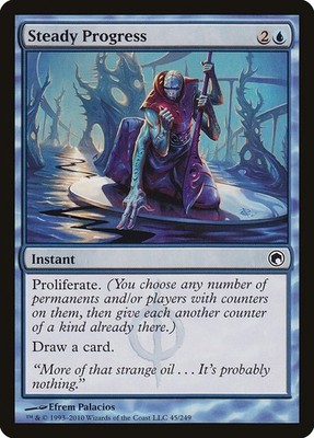 MTG Magic the Gathering Steady Progress (45/259) Scars of Mirrodin MP
