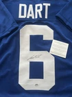 Jaxson Dart Signed New York Giants #6 Custom Football Jersey with COA