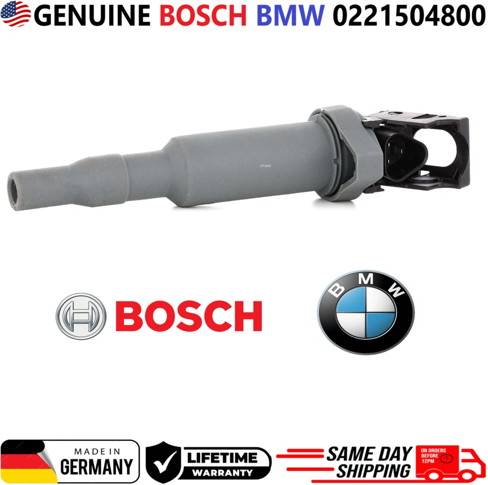 GENUINE BOSCH BMW x4 Ignition Coils For 2006-2020 BMW & Mini I4 I6, 0221504800 - Image 2 of 4