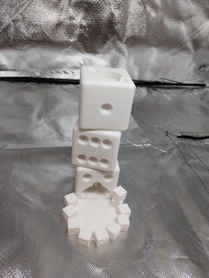 Würfel Stapel Würfelturm 3D gedruckt 