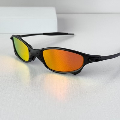 Oakley Juliet 1.0 X-Metal Sunglasses Black Frame Fire Iridium Lens