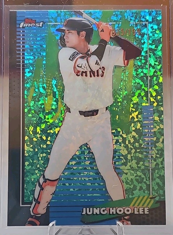 2026 Topps Finest Aqua Mini-Diamond Jung Hoo Lee #65 San Francisco Giants 35/199