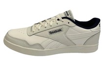 Reebok Club MEMT Para hombres Estilo de Vida Zapatos Cuero Tenis Blanco/Azul Marino