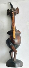 Vintage Wooden Carved Tokoloshe African Folk Art Figure