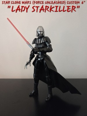 CUSTOM Star Clone Wars 6'' lot Black Series LADY LORD STARKILLER Force Unleashed