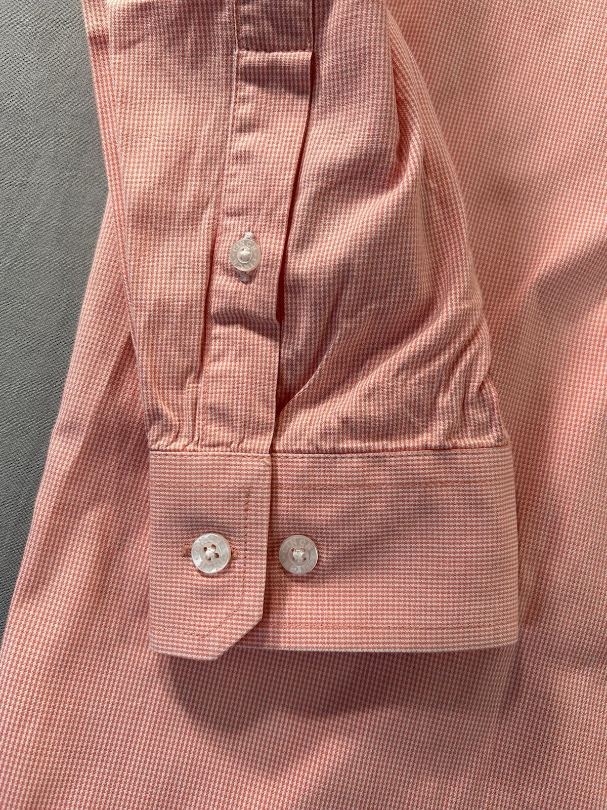 Cinch Orange Button Down Houndstooth Pattern Shir… - image 7