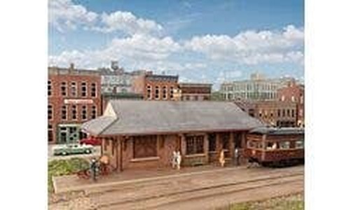 Walthers Cornerstone 933-3553 Ho Prr Backstein Kombi-Bahnhof Stationsset Bausatz-image