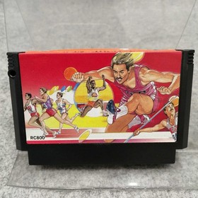 Konami Hyper Olympics/Hyper Sports Famicom Set with Hyper Shot Used
