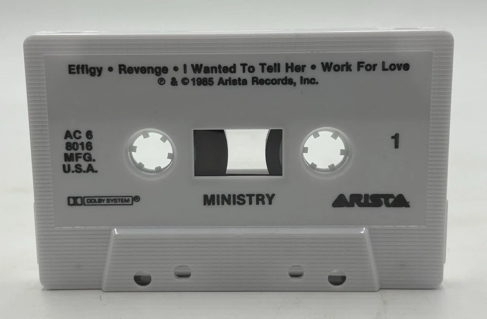 Ministry With Sympathy Cassette Tape 1983 arista AC-6-8016 1985 Album Rare Foto 4 de 4