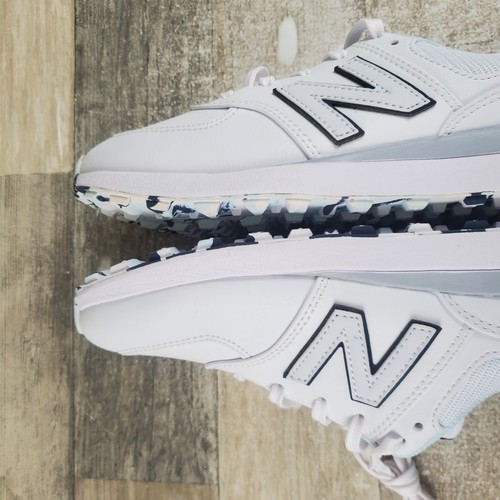 New Balance 574 Greens V2 Womens Golf Shoes Sz 7.5 White Black Lace Up Sneakers - 第 9/12 張圖片