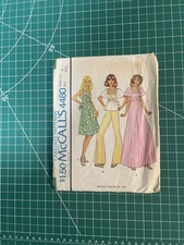 McCalls Sew Pattern 4480 Sz 6 Boho Hippie 70 ...