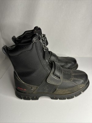 Polo Ralph Lauren Men's Darrance 2 II Leather Zip-Up Duck Boots Size 8D Vintage