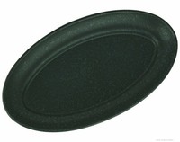 Bunzlauer Keramik Servierplatte / Aufschnittplatte 35.5X20.7X4.4Cm Im Dekor GrüN