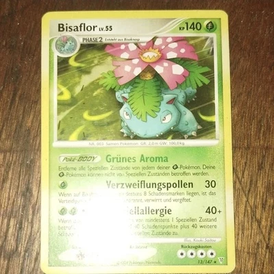 Pokémon TCG Bisaflor 13/147 Platin Rare Deutsch 140 KP Phase 2 - Bild 1 von 2