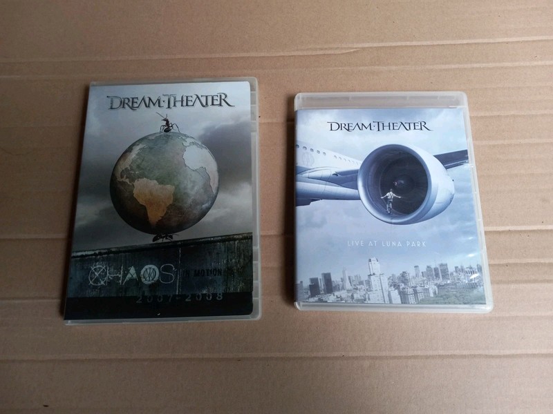 Dream Theater DVD Lot of 2 - Live at Luna Park  2013 & Chaos in Motion 2007-2008