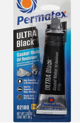 Permatex Ultra Black Maximum Oil Resistance Silicone Gasket Maker 3 oz Pack of 4
